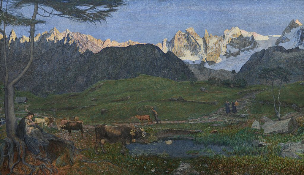 Giovanni Segantini: Giovanni Segantini, Life, 1897-1899, Segantini Museum, St. Moritz, Switzerland.

