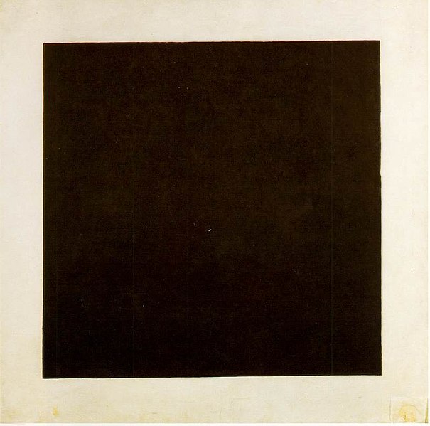 Florian Yuriev: Kazimir Malevich, Black Square, 1915, State Tretyakov Gallery, Moscow, Russia.
