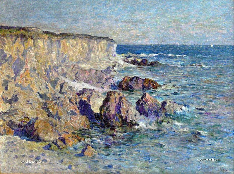 Anna Boch: Anna Boch, Coast of Bretagne, 1902, Royal Museum of Fine Arts of Belgium, Brussels, Belgium.
