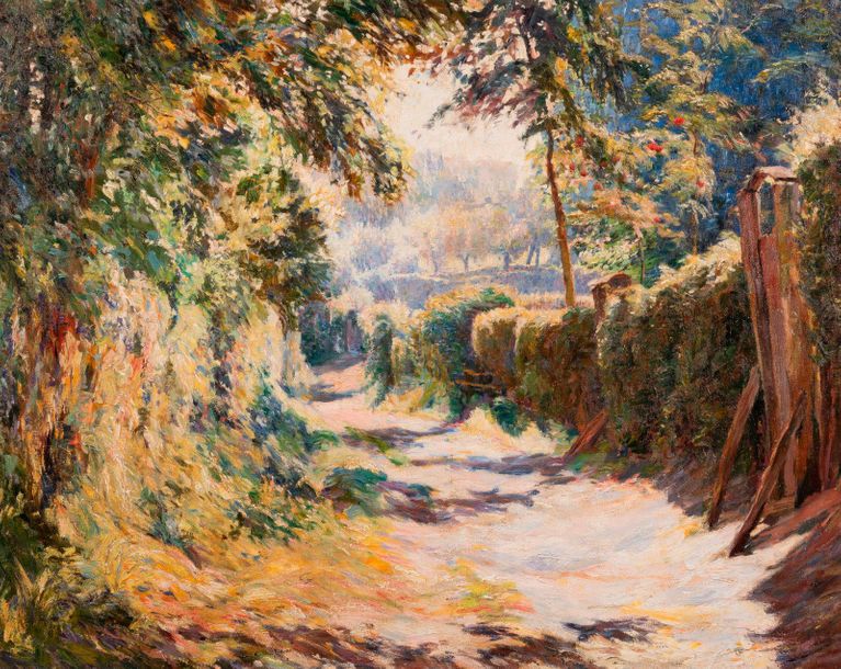 Anna Boch, View of a shady path, private collection.