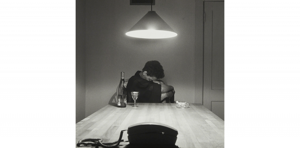 black female photographers: Carrie Mae Weems, Untitled (Woman and phone) from the series The Kitchen Table, 1990.