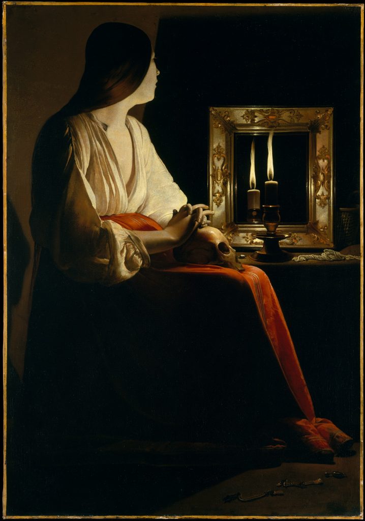 Tenebrism: Georges de la Tour, The Penitent Magdalen, 1640, The Metropolitan Museum, New York, NY, USA.
