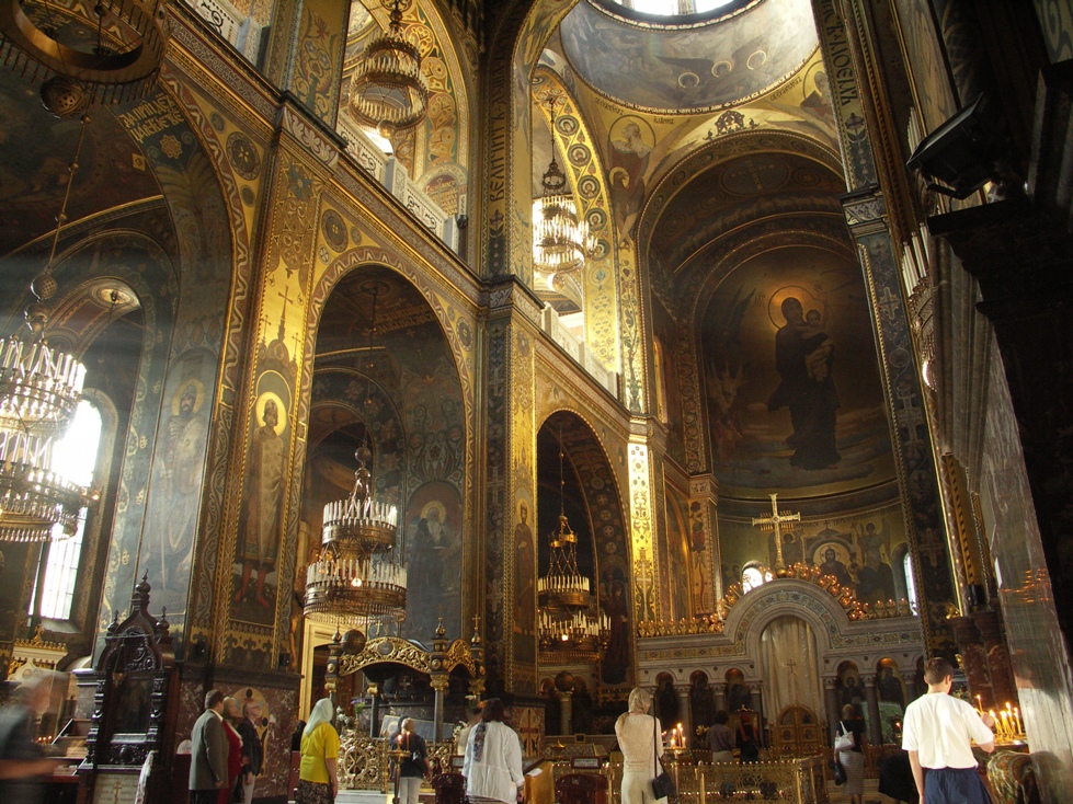 Interior of St Volodymyr's Cathedral in Kyiv. Photo by Robert Broadie.