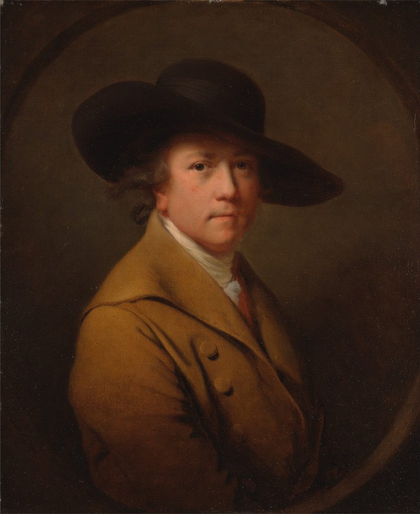 Joseph Wright of Derby experiment: Joseph Wright of Derby, Self-Portrait, ca. 1780, Yale Center for British Art, New Haven, CT, USA.
