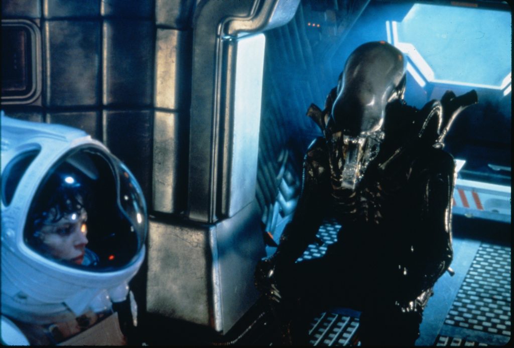 hr giger: Movie still from Alien, directed by Ridley Scott, 1979. Imdb.

