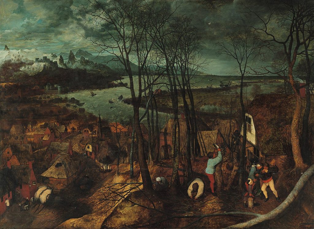Spring Masterpieces: Pieter Bruegel, The Gloomy Day, 1565, Kunsthistorisches Museum, Viena, Austria, Wikipedia Commons