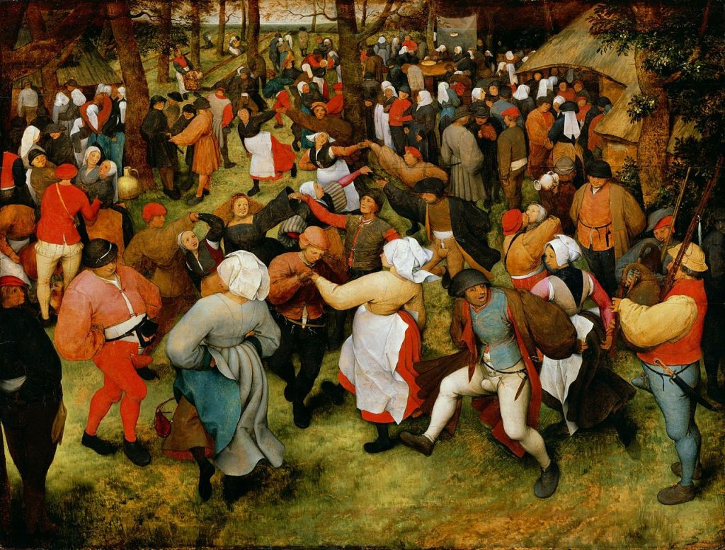spring masterpieces: Spring Masterpieces: Pieter Bruegel the Elder, The Wedding Dance, 1566, Detroit Institute of Arts, Detroit, MI, USA.
