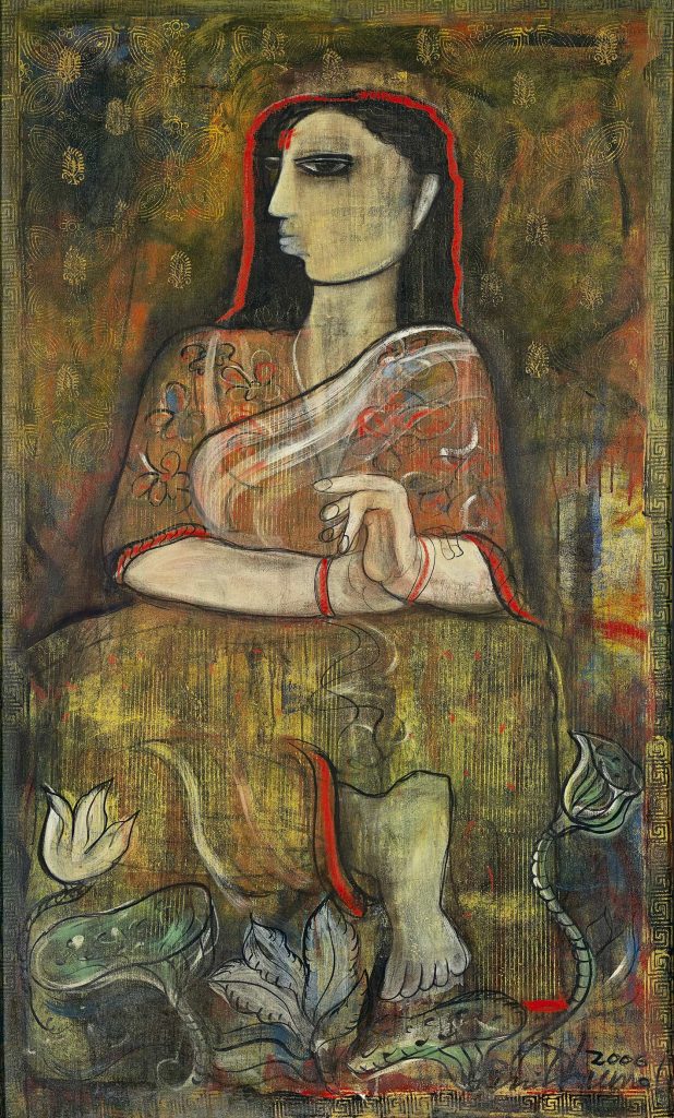 indian women artists: Rini Dhumal, Untitled, 2006. Asta Guru.
