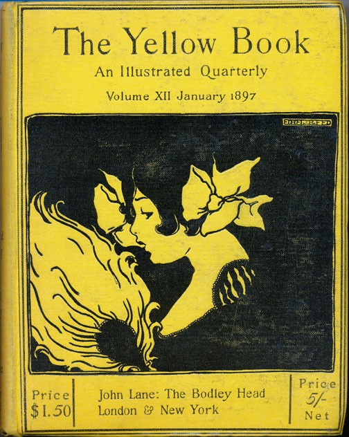 Ethel Reed, The Yellow Book, cover design, 1897