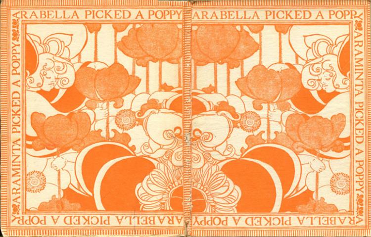 Ethel Reed: Ethel Reed, Arabella and Araminta Stories, endpapers, 1895, Library of Congress, Washington, DC, USA.
