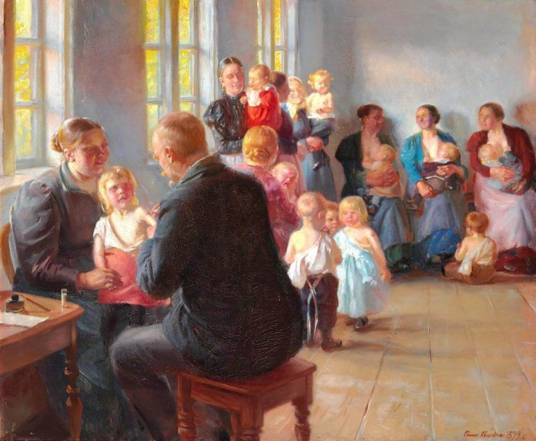 anna ancher Vaccination: Anna Ancher, A Vaccination, 1899, Skagen Museum, Skagen, Denmark.
