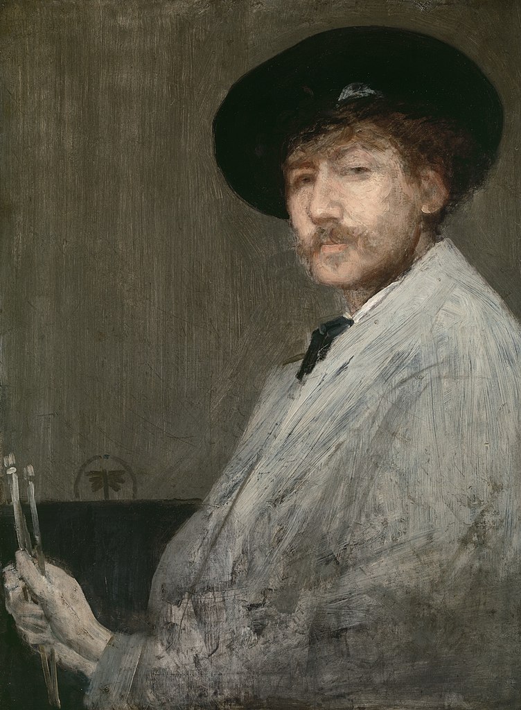 James McNeill Whistler, Arrangement in gray: portrait of the painter, c. 1872, Detroit Institute of Arts, Detroit, MI, USA. Wikipedia Commons (public domain).