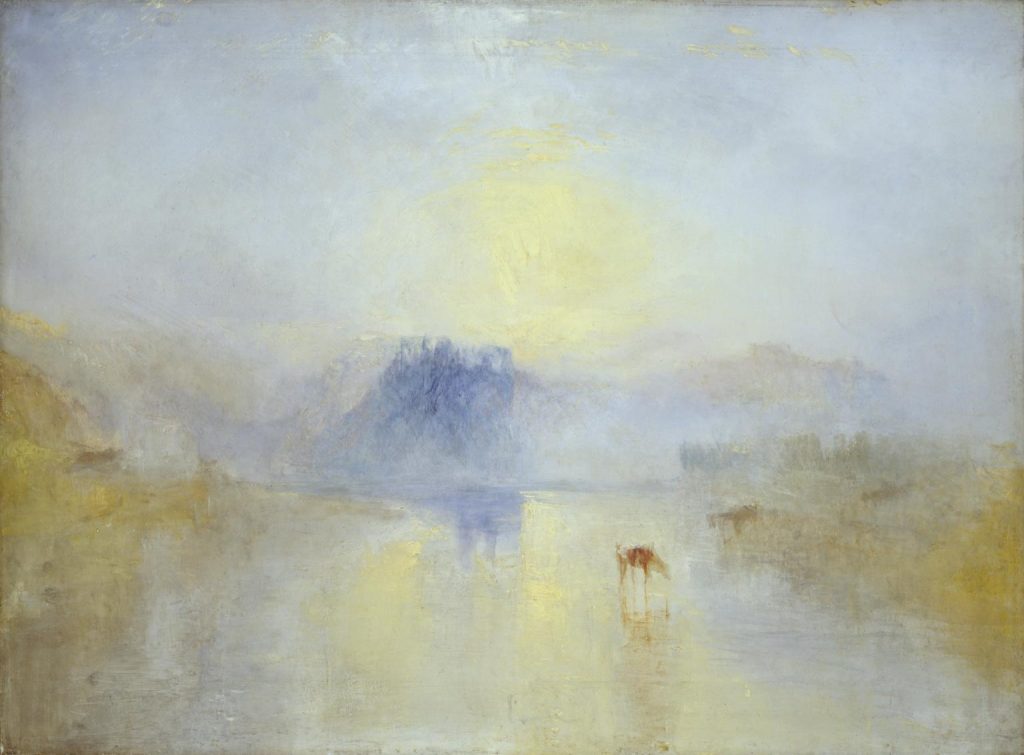 Whistler Ruskin: Joseph Mallord William Turner, Norham Castle, Sunrise, c. 1845, Tate, London, UK. Museum’s website.
