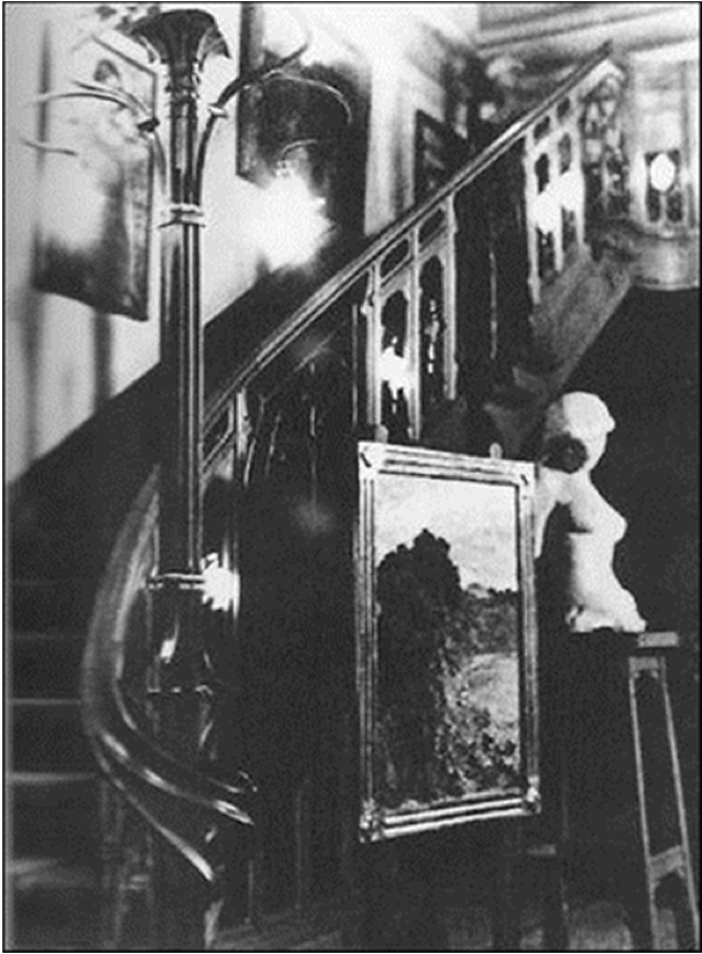 Staircase of Anna Boch's mansion, designed by Victor Horta, Mettlach Ceramic Museum, Mettlach, Germany.