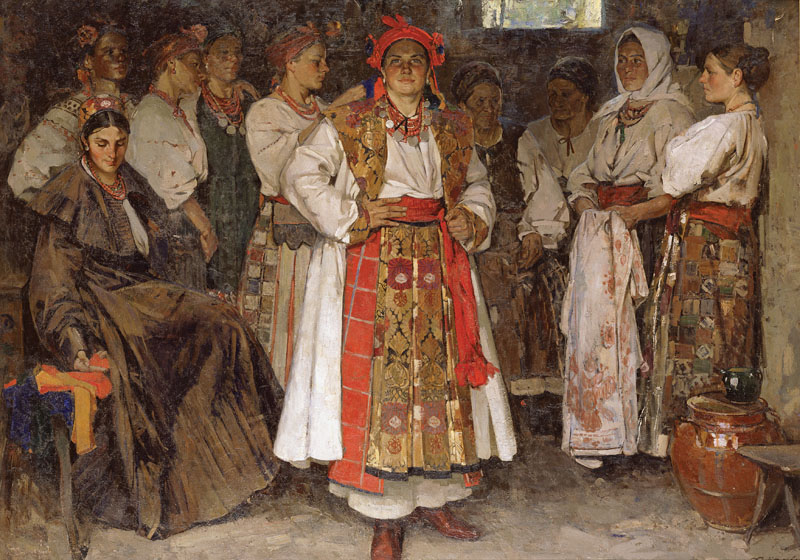 Fedir Krychevsky: Fedir Krychevsky, The Bride, 1910, National Art Museum of Ukraine, Kyiv, Ukraine. Wikimedia Commons (public domain).
