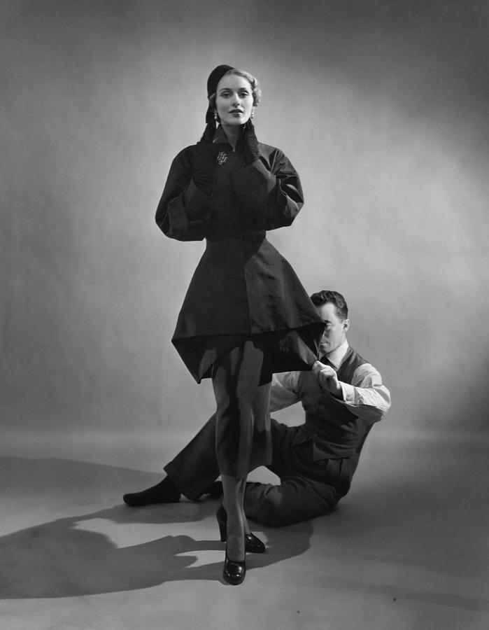 Fashion Photographers, Cecil Beaton, Charles James with a model, 1948