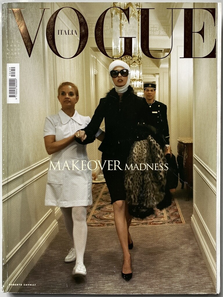 Fashion Photographers, Steve Meisel, Makeover Madness series with Linda Evangelista, Vogue Italia, 2005.