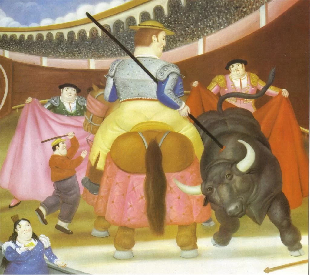 fernando botero Colombian History: Colombian history: Fernando Botero, The Pica, 1984, private collection. WikiArt.

