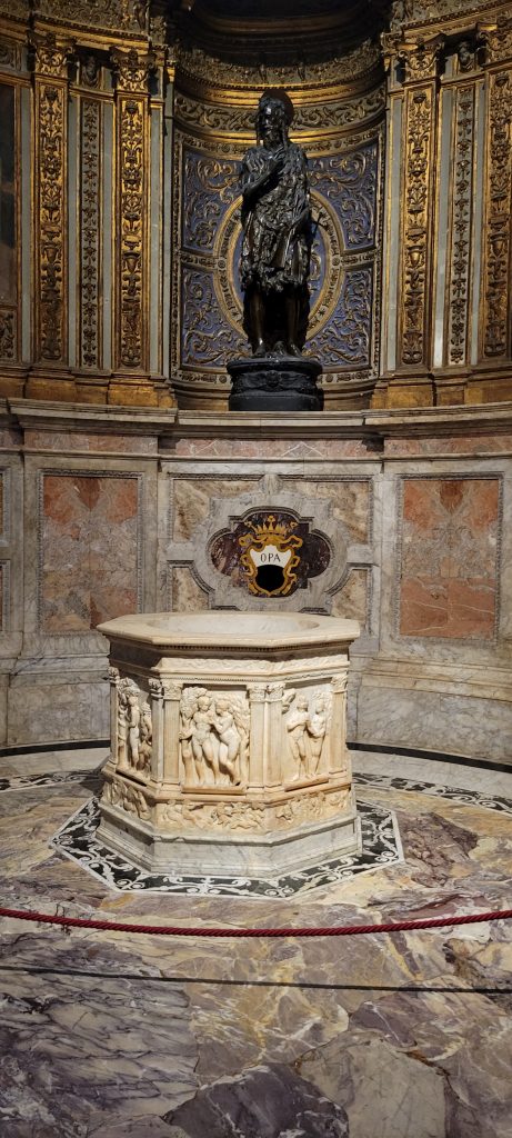 View of Cappella di San Giovanni Battista, Siena, Italy, August 2021.