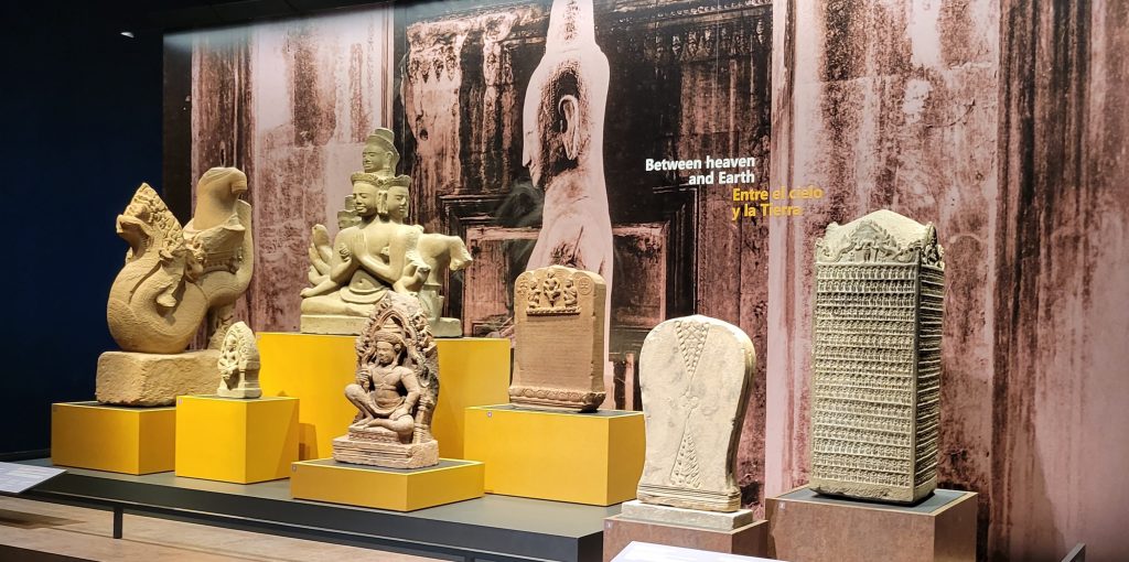 Angkor: Installation view: Angkor: The Lost Empire of Cambodia, California Science Center, Los Angeles, CA, USA. Photo by the author.
