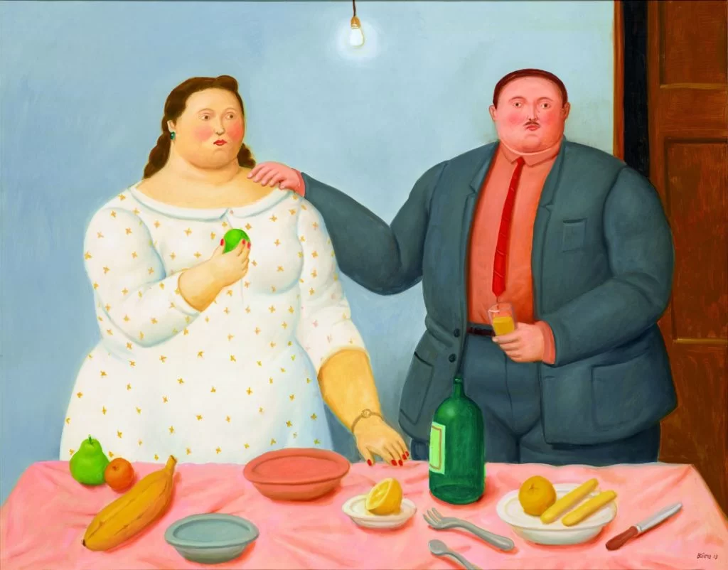 Facts Fernando Botero, Couple with Still Life, 2013