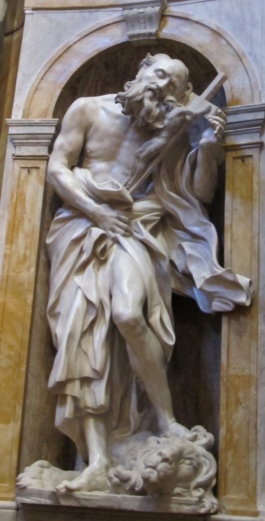 duomo Siena: Gian Lorenzo Bernini, Saint Jerome, ca. 1661-1663, Duomo, Siena, Italy. Photograph by Sailko via Wikimedia Commons (CC-BY-SA-3.0).
