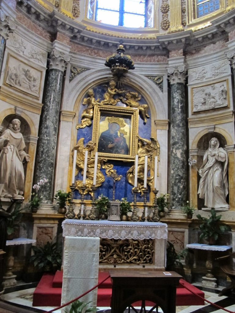 Madonna del Voto in the Chigi Chapel, Siena, Italy, October 2011.