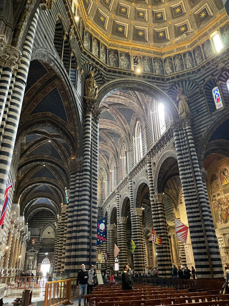 Interior View, Duomo in Siena, Italy, April 2022.