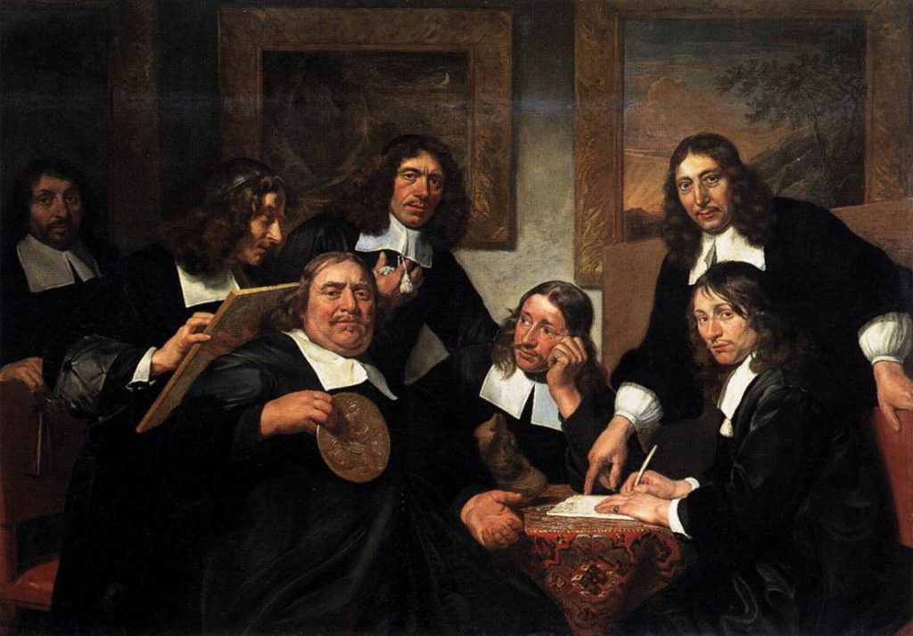 Haarlem in the Dutch Golden Age: Jan de Bray, The Governors of the Guild of St. Luke, 1675, Rijksmuseum, Amsterdam, Netherlands.