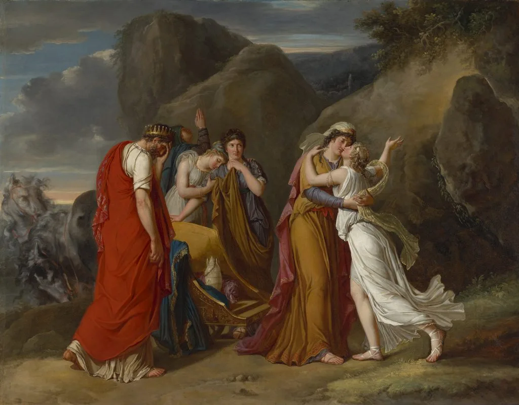 Paris Salon: Marie-Guillemine Benoist, Psyche Bidding Her Family Farewell, 1791, Fine Arts Museums of San Francisco, San Francisco, CA, USA.

