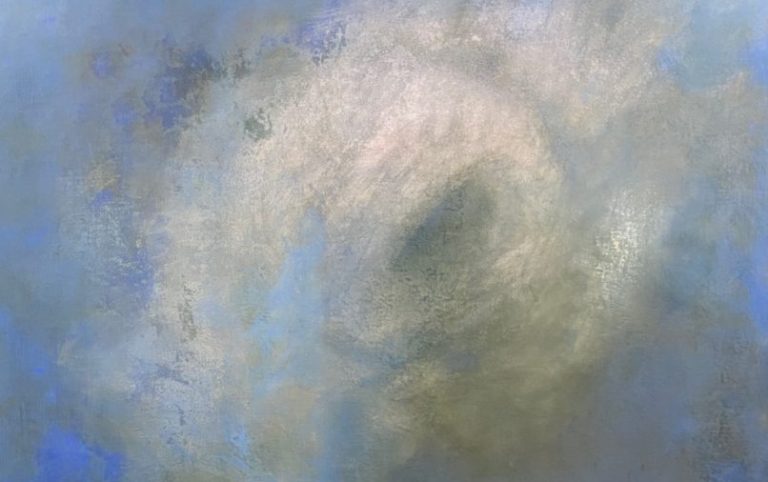 Siemon Scamell-Katz: Siemon Scamell-Katz, Painting 20:04, Winter Saltmarsh, East Anglia, UK. Detail.
