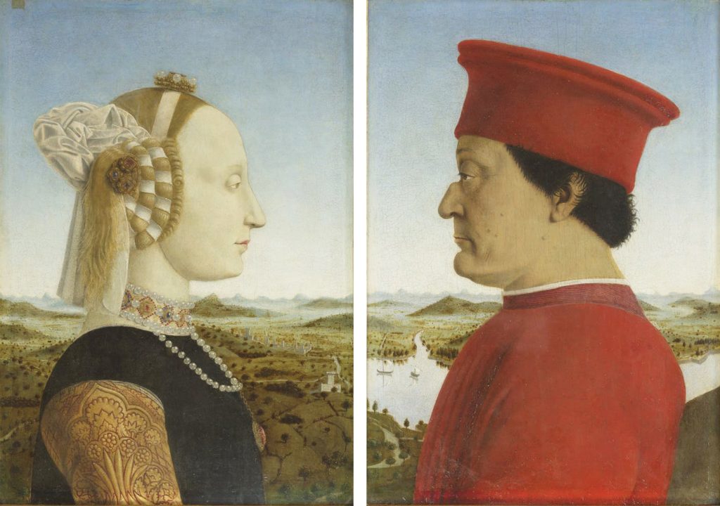 Fernando Botero masterpieces: Piero della Francesca, Diptych of Federico da Montefeltro and Battista Sforza