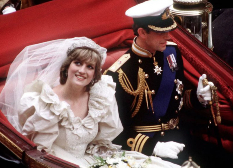 royal wives: Princess Diana and Prince Charles on their wedding day,  July 29, 1981, London, UK. Princess Diana Archive / Getty Image/Smithsonian.
