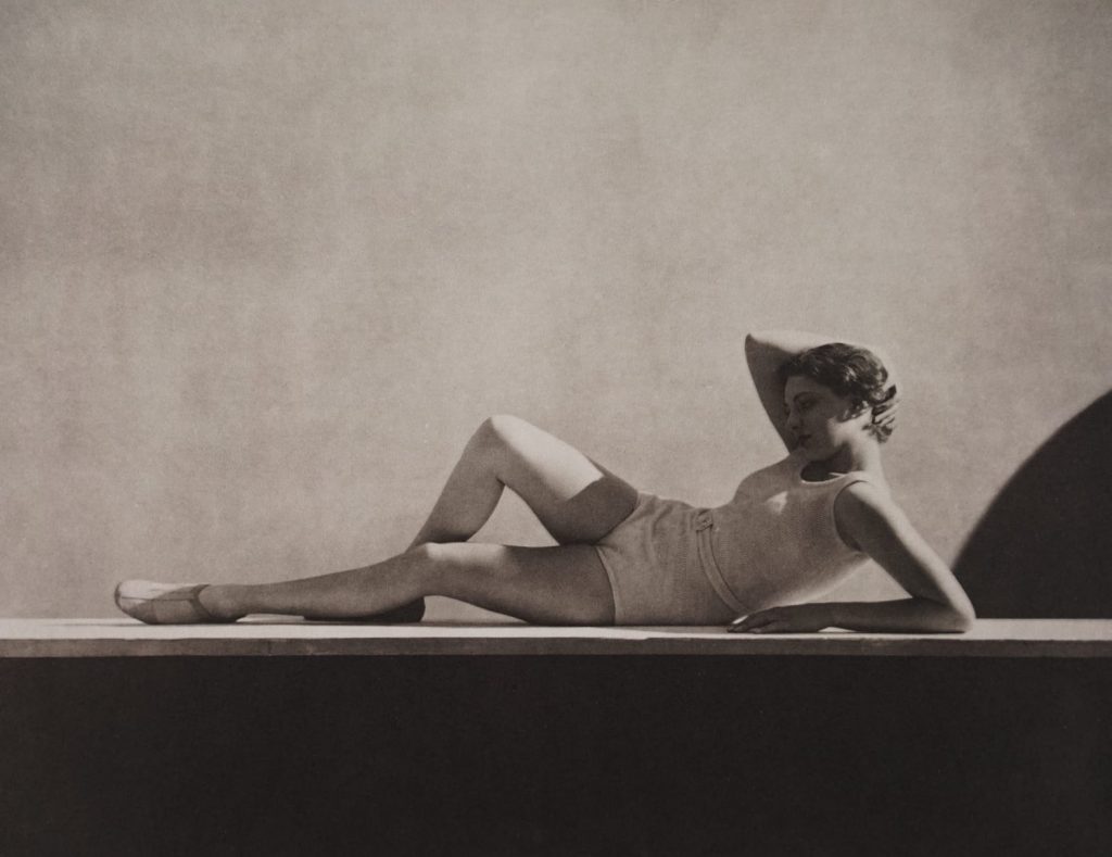 fashion photographers: George Hoyningen-Huene, Agnetta Fischer, Swimwear by Schiaparelli, 1930. Peter Fetterman Gallery.
