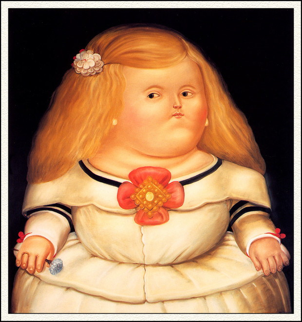 Botero's masterpieces: Fernando Botero, La Menina, 1982, private collection. WikiArt.

