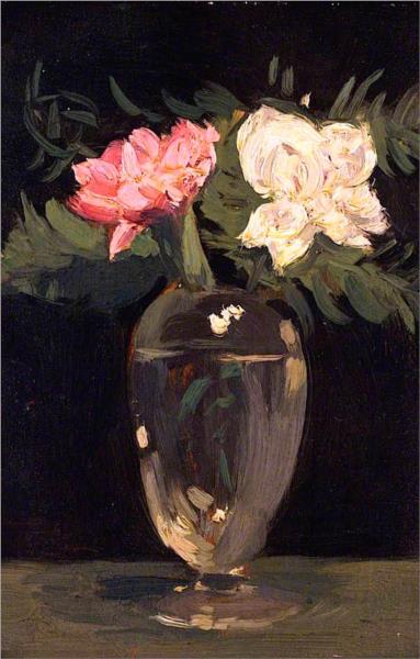 Flowers in art: Samuel John Peploe, Poenies, 1900-1905, National Galleries of Scotland, Edinburgh, Scotland.