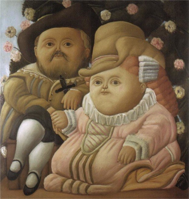 Fernando Botero masterpieces: Fernando Botero, Honeysuckle Bower, 1965, private collection. All Painters.
