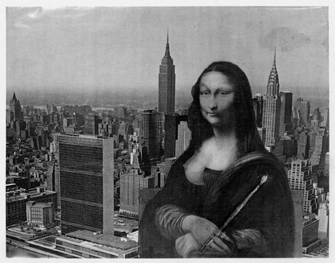 Anita Steckel: Anita Steckel, New Mona Takes the Brush, Brooklyn Museum, New York, NY, USA.

