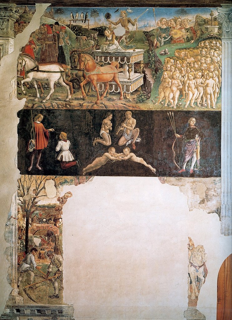 Małgorzata Mirga-Tas: Francesco del Cossa, May Fresco, 1470, Palazzo Schifanoia, Ferrara, Italy.
