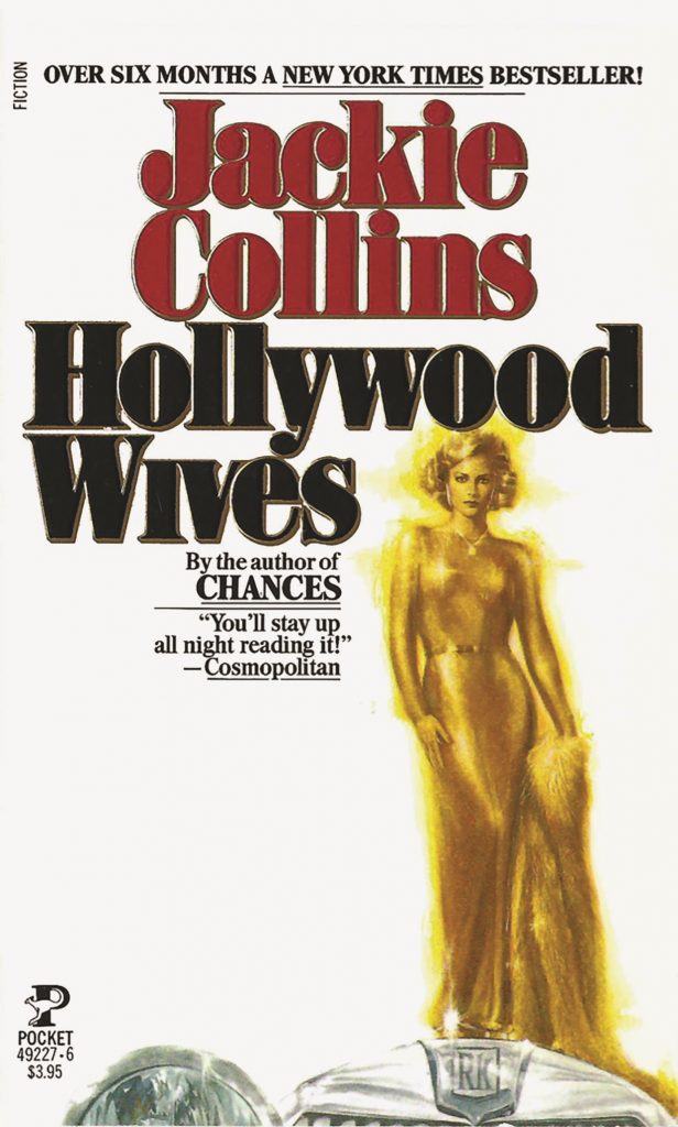 jaws painting missing, Roger Kastel, cover illustration for Hollywood Wives, 1984, Pocket Books. 