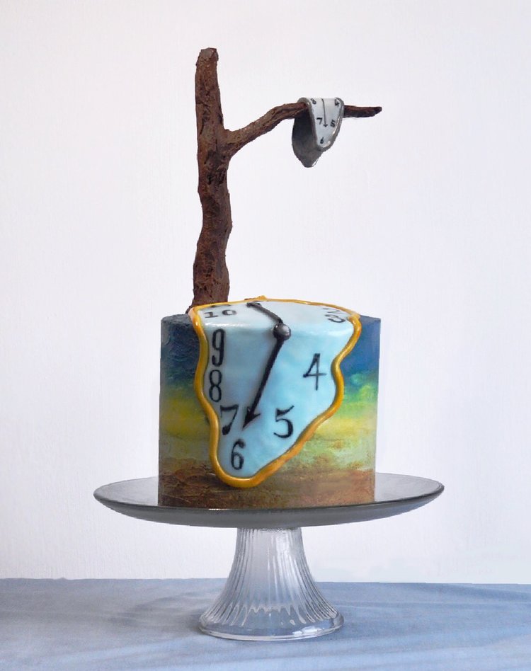 Cake Art: Cake inspired by Salvador Dalì. Icing Insight.
