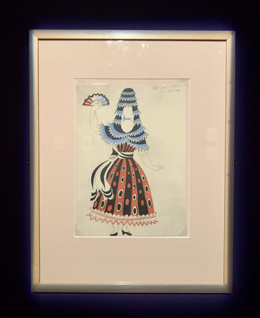 Le Tricorne: Pablo Picasso, Le Tricorne, Sevillian Ballerina’s Dress, 1920, Art Safari 2022, Bucharest, Romania. Photo by the author.
