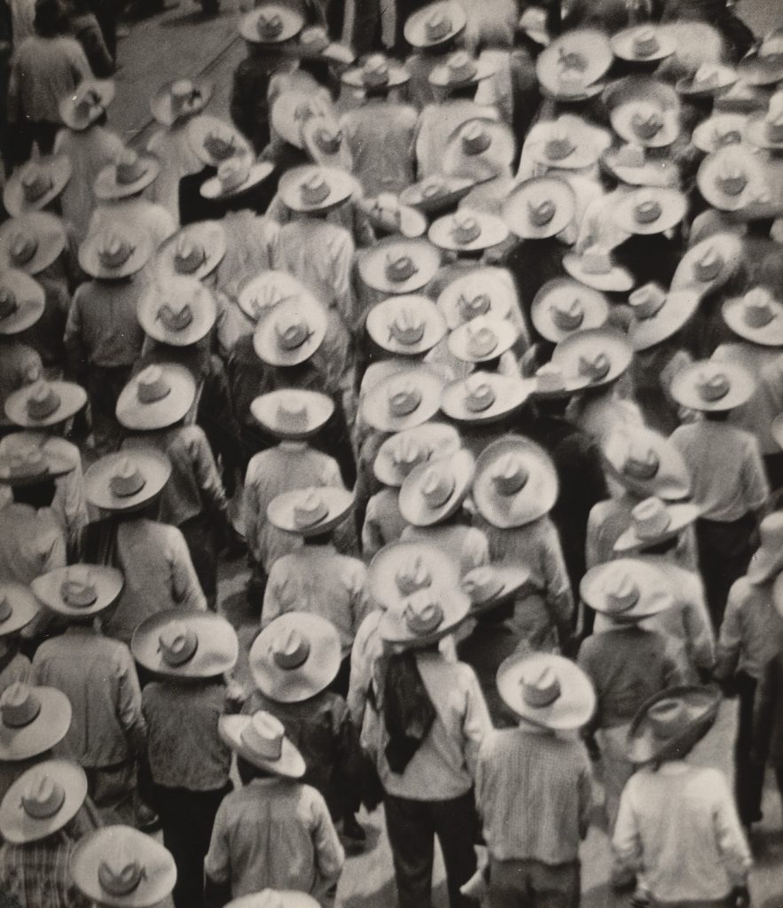 female photographers: Tina Modotti, Worker’s Parade, 1926, Museum of Modern Art, New York, NY, USA. Museum’s website.
