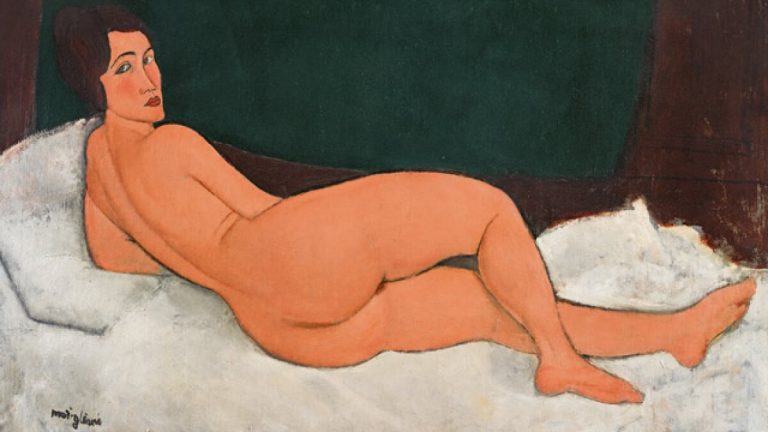 Modigliani Portraits: Amedeo Modigliani, Nude, 1917, private collection. Sotheby’s.
