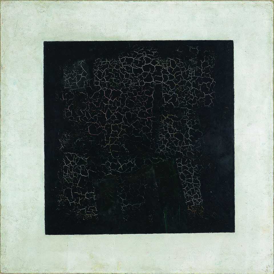 artists born in ukraine: Kazimir Malevich, Black Square, 1913, State Tretyakov Gallery, Moscow, Russia.
