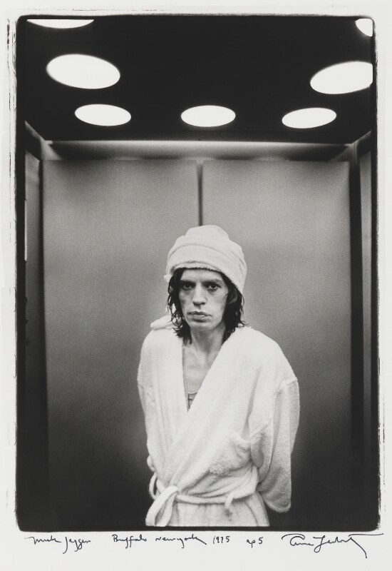 female photographers: Annie Leibovitz, Mick Jagger, 1995, National Portrait Gallery, London, UK. Museum’s website.
