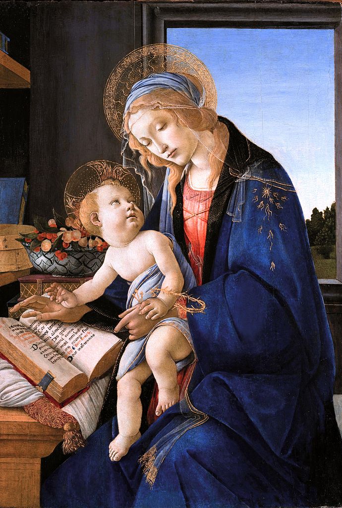 Jean Fouquet: Sandro Botticelli, The Virgin and Child (The Madonna of the Book), ca. 1479, Poldi Pezzoli Museum, Milan, Italy.
