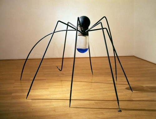 Louise Bourgeois, Spider, 1994, steel, glass, mixed media. The Easton Foundation/VAGA at ARS, New York, USA.
