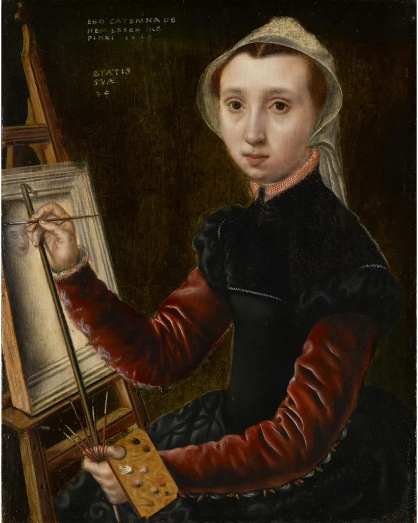 Catharina van hemessen: Catharina van Hemessen, Self- Portrait, c. 1548. Kunstmuseum Basel, Switzerland.
