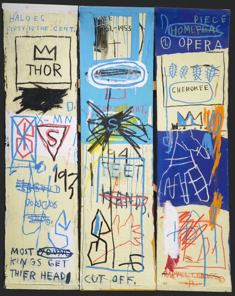 Basquiat King Pleasure: Jean-Michel Basquiat, Charles the First, 1982 © The Estate of Jean-Michel Basquiat Licensed by Artestar, New York, NY, USA.

